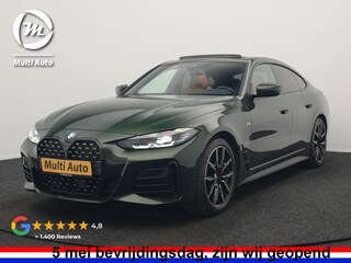 BMW 4-serie Coupé 430i M Sport 245pk Dealer O.H Sanremo Green | Panodak | Lederen Competition Stoelen Memory & Verwarmd | Adaptive Onderstel | 360 Camera | Harman & Kardon | 19" L.M | Carbon | Apple Carplay | Navigatie | Blis | Virtual | DAB |