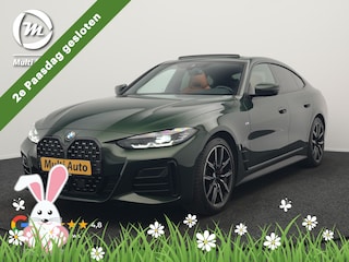 BMW 4-serie Coupé 430i M Sport 245pk Dealer O.H Sanremo Green | Panodak | Lederen Competition Stoelen Memory & Verwarmd | Adaptive Onderstel | 360 Camera | Harman & Kardon | 19" L.M | Carbon | Apple Carplay | Navigatie | Blis | Virtual | DAB |