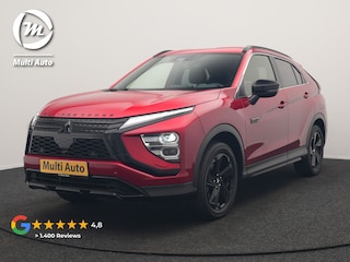 Mitsubishi Eclipse Cross 2.4 Black Edition Plug In Hybrid 188pk Dealer O.H. PHEV | Trekhaak Afn. | Adaptive Cruise | 360 Camera | Alcantara Sportstoelen & Stuur Verwarmd | Apple Carplay | Keyless | Blis | Navigatie | DAB |