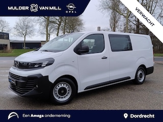 Opel Vivaro Electric L3 75 kWh DC 136pk | Dubbele Cabine | 5-persoons | NAVI | Multimedia | Apple Carplay | Android Auto | Parkeersensoren romdom | Achteruitrijcamera | Dode hoek detectie | Stoelverwarming | Stuurverwarming | Full ECO LED koplampen | Houten afwerking laadruimte | Trekhaak | Reservewiel | van €52.710 voor €40.695 ex. BTW rijklaar