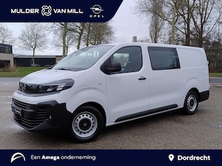 Opel Vivaro Electric L3 75 kWh DC 136pk | Dubbele Cabine | 5-persoons | NAVI | Multimedia | Apple Carplay | Android Auto | Parkeersensoren romdom | Achteruitrijcamera | Dode hoek detectie | Stoelverwarming | Stuurverwarming | Full ECO LED koplampen | Houten afwerking laadruimte | Trekhaak | Reservewiel | van €52.710 voor €40.695 ex. BTW rijklaar