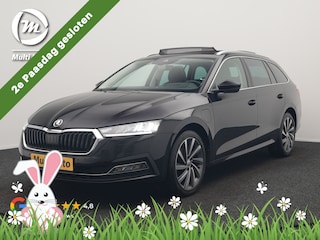 Skoda Octavia Combi 1.4 TSI iV Business Edition Plus PHEV 204pk Dealer O.H. | Trekhaak Afn. | Panodak | Head Up | Adaptive Cruise | Sfeerverlichting | Sportstoelen Memory & Verwarmd | Keyless | Blis | Crystal LED | Navigatie | DAB | Plug In Hybrid |