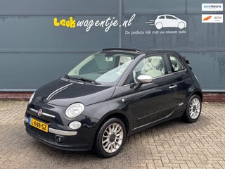 Fiat 500 1.2 Lounge Cabrio *leder *airco *p-sensor *chroom