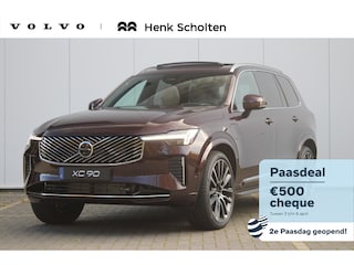 Volvo XC90 T8 455PK Plug-in hybrid AWD Ultra Bright Exec. Ed. | Verwarmde, Geventileerde en Masserende Voorstoelen | Luchtvering | Panoramisch Schuif-/Kanteldak | 360º Camera | Gelamineerd en Getint Glas Achter| Bowers & Wilkins | 22" velgen