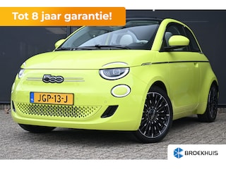 Fiat 500 Cabrio La Prima 42 kWh 8 Jaar Garantie! 99%SOH! | Vol-Leder | Adaptive Cruise | Dodehoek-Detectie | Keyless-Entry | Navigatie | Stoelverwarming | !!