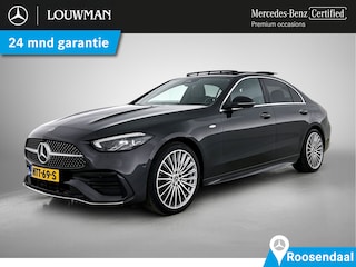 Mercedes-Benz C-klasse 300 e Business Solution AMG AMG Line | NIght Pakket | Panorama Schuif-Kanteldak | !9 Inch AMG Velgen | Memory Voorstoelen. Inclusief 24 maanden Mercedes-Benz Certified garantie voor Europa.