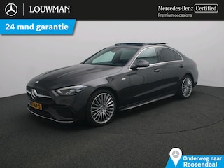 Mercedes-Benz C-klasse 300 e Business Solution AMG AMG Line | NIght Pakket | Panorama Schuif-Kanteldak | !9 Inch AMG Velgen | Memory Voorstoelen. Inclusief 24 maanden Mercedes-Benz Certified garantie voor Europa.