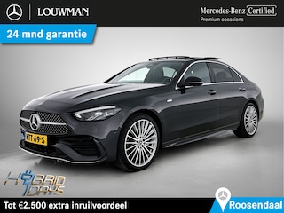 Mercedes-Benz C-klasse 300 e Business Solution AMG AMG Line | NIght Pakket | Panorama Schuif-Kanteldak | !9 Inch AMG Velgen | Memory Voorstoelen. Inclusief 24 maanden Mercedes-Benz Certified garantie voor Europa.