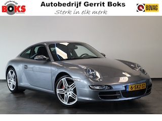 Porsche 911 3.8 Carrera 4S 355PK Navigatie 19LMV Volleder interieur met memorie Bose Installatie.