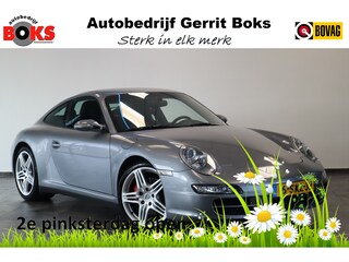 Porsche 911 3.8 Carrera 4S 355PK Navigatie 19LMV Volleder interieur met memorie Bose Installatie.