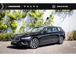 Volvo V60 T6 Plug-in hybrid AWD Ultra Bright | Adaptieve Cruise Control | Dodehoek Detectie | 360 Camera | Adaptieve Koplampen | Head-Up Display | Leder Blond | Elektr. Stoelen | Stoel+Stuurverwarming