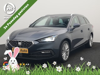 Seat Leon Sportstourer 1.4 TSI eHybrid Xcellence PHEV 204pk Dealer O.H. | Trekhaak Af Fabriek | Camera | Sportstoelen & Stuur Verwarmd | Keyless | Virtual | Navigatie | DAB | Plug In Hybrid |