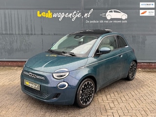 Fiat 500 La Prima 42 kWh *schuifdak *leer *carplay * 4season