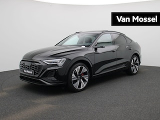Audi Q8 Sportback e-tron 55 quattro S Edition 115 kWh l Adaptive Cruise Control l Glazen panoramadak l Bang & Olufsen Premium 3D l Elektr. voorstoelen geheugen l Omgevingscamera's l Trekhaak l Apple Carplay / Android Auto l Privacy glas l Lichtpakket ambient lighting l Adaptive air suspension sport l Stoelverwarming voor en achter l  Stoelventilatie/massage voorin l Comfortsleutel l Optiekpakket zwart plus l Alarm Klasse III l