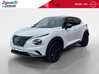 Nissan Juke 1.6 Hybrid Red-line Edition |Limited beperkte oplage 25 Stuks| OP=OP| Stoel/stuur en voorruitverwarming| Dode hoek sensor| Lederen bekleding| 360 graden camera|