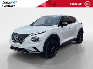 Nissan Juke 1.6 Hybrid Red-line Edition |Limited beperkte oplage 25 Stuks| OP=OP| Stoel/stuur en voorruitverwarming| Dode hoek sensor| Lederen bekleding| 360 graden camera|