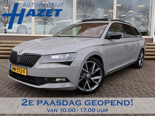 Skoda Superb Combi 1.4 TSI ACT 150 PK SPORTLINE DSG AUT. *STEEL GREY* + WEGKL. TREKHAAK | PANORAMA | 19 INCH | CANTON | ADAPTIVE CRUISE | ALCANTARA