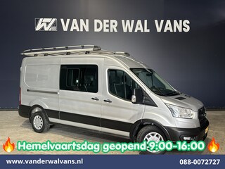 Ford Transit 2.0 TDCI 131pk L3H2 Dubbele Cabine Euro6 Airco | 7-Zits | Imperiaal | 2500kg Trekhaak | Cruisecontrol Verwarmde voorruit, Parkeersensoren