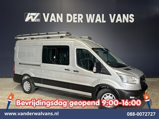 Ford Transit 2.0 TDCI 131pk L3H2 Dubbele Cabine Euro6 Airco | 7-Zits | Imperiaal | 2500kg Trekhaak | Cruisecontrol Verwarmde voorruit, Parkeersensoren