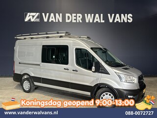 Ford Transit 2.0 TDCI 131pk L3H2 Dubbele Cabine Euro6 Airco | 7-Zits | Imperiaal | 2500kg Trekhaak | Cruisecontrol Verwarmde voorruit, Parkeersensoren