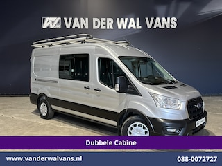 Ford Transit 2.0 TDCI 131pk L3H2 Dubbele Cabine Euro6 Airco | 7-Zits | Imperiaal | 2500kg Trekhaak | Cruisecontrol Verwarmde voorruit, Parkeersensoren