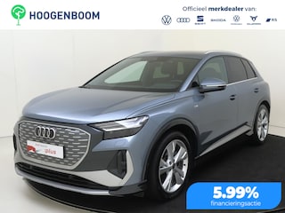 Audi Q4 50 quattro S edition 77 kWh | Adaptieve cruise control | Dodehoek detectie | LED matrix verlichting | Navigatie Plus | Lederen bekleding | Parkeerassistent | Stoelverwarming |