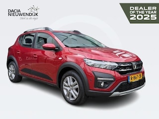 Dacia Sandero Stepway TCe 90 Comfort / TREKHAAK / DEALER OND. / 1E EIGENAAR / CAMERA / PDC V+A / BLINDSPOT / CRUISE / AIRCO / DAKRAILS / DAB+ / BLUETOOTH / APPLE CARPLAY / ANDROID AUTO / 16'' WIELEN