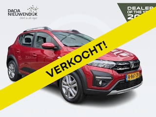 Dacia Sandero Stepway TCe 90 Comfort / TREKHAAK / DEALER OND. / 1E EIGENAAR / CAMERA / PDC V+A / BLINDSPOT / CRUISE / AIRCO / DAKRAILS / DAB+ / BLUETOOTH / APPLE CARPLAY / ANDROID AUTO / 16'' WIELEN