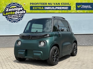 Citroën Ami 100% EV I Unieke Uitvoering | LENTEDEALS I 14'' LM Velgen Zwart | Lederen Bekleding | Brommerrijbewijs vanaf 16 jaar | Panorama dak | USB lader