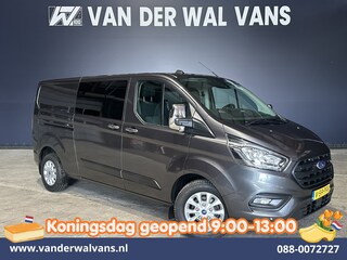 Ford Transit Custom 2.0 TDCI 170pk L2H1 Dubbele Cabine Euro6 Airco | 5-Zits | Camera | LED | Cruisecontrol | 2800kg Trekhaak Stoelverwarming, Verwarmde voorruit, Parkeersensoren