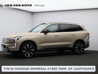 Volvo EX90 Twin Motor Ultra 7p. 111 kWh / Trekhaak / Head-Up Display / Massage Stoelen / 360 Camera / Pilot Assist Pack / 21" Wielen / Climate Pack /