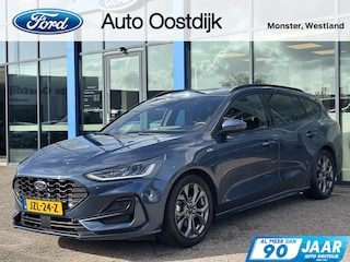 Ford Focus Wagon 1.0 EcoBoost Hybrid ST Line 155PK Automaat Winterpack Adaptieve Cruise Navi Climate Carplay Camera Privacy Glass Blind-Spot Parkeersensoren *1500KG Trekgewicht*
