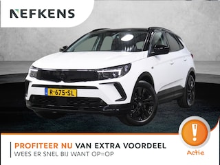 Opel Grandland 225PK Plug-In Hybrid Elegance | AppleCarPlay/AndroidAuto | Trekhaak | Winterpakket | LEER/Alcantara | Camera | Keyless | Electrische klep | Navigatie | AUTOMAAT | Stoel/Stuur/Voorruitverwarming | AGR Stoelen | Isofix | Privacy Glass |
