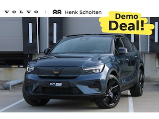 Volvo EC40 Single Motor Extended Range Ultra Black Edition | Demo Deal | Elektrisch bedienbare bestuurdersstoel met geheugen | Verwarmbare voorstoelen + Stuurwiel | Park Assist voor + achter | 360-Camera | Premium Audio by Harman Kardon | Warmtepomp | Adaptieve Cruise Control | Pilot Assist | Glazen panoramisch dak | Extra getint glas achter | Blind Spot Information System | Google Services | 20'' Lichtmetalen wielen |