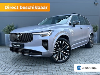 Volvo XC90 2.0 T8 Plug-in hybrid AWD Ultra Dark | All-seasons | Luchtvering | Massage | Trekhaak | Bowers&Wilkins | Aurora Silver | Gelamineerd glas |