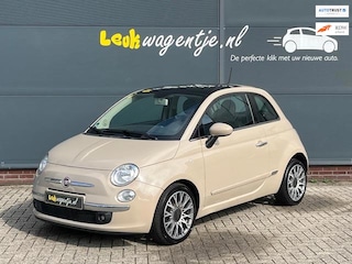 Fiat 500 0.9 TwinAir Lounge *cappuccino *leer *ecc