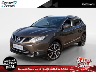 Nissan Qashqai 1.2 Tekna *Navi+360Camera*Climate Control*Winter Pack*Lederen bekleding*Panoramadak*Trekhaak*Vol opties!