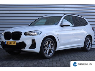 BMW X3 XDRIVE30e 292PK HIGH EXECUTIVE M-SPORT AUTOMAAT / NAVI / LEDER / FULL-LED / CLIMA / 18" LMV / FACELIFT / KEYLESS / 360 CAMERA / ELEKTR. TREKHAAK / CRUISECONTROL / WINTERPAKKET / NIEUWSTAAT !!