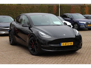 Tesla Model Y Performance AWD 75 kWh / SoH 93,1% / Trekhaak / Autopilot / Panoramadak / Camera / Keyless / Leder / Dodehoek / Navigatie / Stoelverwarming