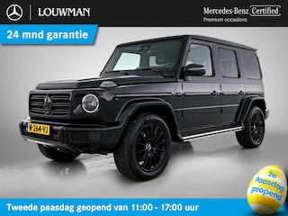 Mercedes-Benz G-klasse 500 Trekhaak | AMG Line | Night Pakket | Schuif-Kanteldak | Distronic | Treeplanken van rvs links en rechts. Inclusief 24 maanden Mercedes-Benz Certified garantie voor Europa.