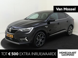 Renault Arkana 1.6 E-Tech hybrid 145 techno | Pack Solid | Apple Carplay/Android | Autonomous Emergency Braking | cruise control | dodehoek detectie | electronic climate control | lederen/stof bekleding | LED koplampen | lichtmetalen velgen 18" | navigatiesysteem | elektrisch glazen schuif-/kanteldak |