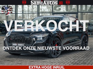 Audi Q8 RSQ8 BLACK OPS | 600PK 4.0 V8 TFSI QUATTRO | HUD | 4 WIELBESTURING | 23 INCH AUDI SPORT WHEELS | RS BEKLEDING ZWART | PANO | SOFTCLOSE | NIEUW PRIJS €274423,- BANG & OLUFSEN | PANORAMA DAK | De Lamborghini Urus en Audi RS Q8 zijn beide supersnelle SUV's met dezelfde basis (4.0L V8 twin-turbo motor van de VW Group)