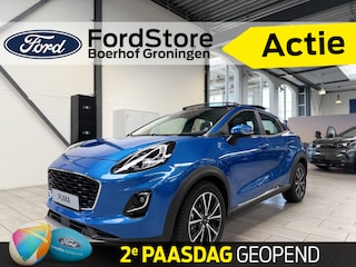Ford Puma EcoBoost Hybrid 125pk Titanium | Trekhaak | Pano | Elek achterklep | Winterpack | Adapt. Cruise | Dodehoek detectie | Camera |