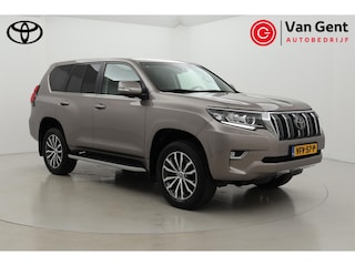 Toyota Land Cruiser 2.8 D-4D-F Executive Standard Roof Window Van | Sunroof | Trekhaak | Stoelverwarming/-ventilatie | Leder | Dodehoek detectie | JBL | 360 camera | 19 inch