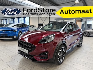Ford Puma EcoBoost Hybrid 155pk Vivid Ruby Edition | Uniek! | Trekhaak | Adapt. Cruise | B&O | Winterpack | Dodehoek detectie | Elektr. achterklep | Garantie t/m 03/2028 |