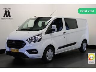 Ford Transit Custom 2.0 TDCI 130PK L2 Dubbele Cabine EURO 6 - Airco - Navi - Cruise - Trekhaak - € 18.950,- Excl.