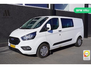 Ford Transit Custom 2.0 TDCI 130PK L2 Dubbele Cabine EURO 6 - Airco - Navi - Cruise - Trekhaak - € 18.950,- Excl.