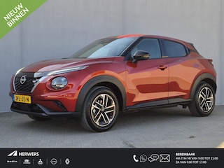 Nissan Juke 1.6 Hybrid N-Connecta Automaat / Fabrieksgarantie tot 05-2028 / Cold Pack / Achteruitrijcamera / Apple Carplay Android Auto / Keyless Entry/Start / Cruise control / Parkeersensoren voor en achter / Draadloze telefoon lader /