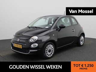 Fiat 500 1.0 Hybrid Lounge | Airconditioning | Half-Leder | Parkeersensoren