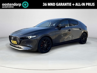 Mazda 3 2.0 e-SkyActiv-X M Hybrid 180 Luxury | Lederen bekleding| Apple Car play| Led koplampen | Voorstoelen verwarmd| Pasrkeersensors voor en achter|